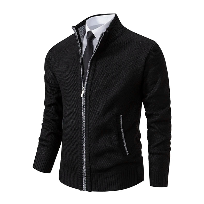 VIGORATTI™ Men's Fleece Stand Collar Cardigan