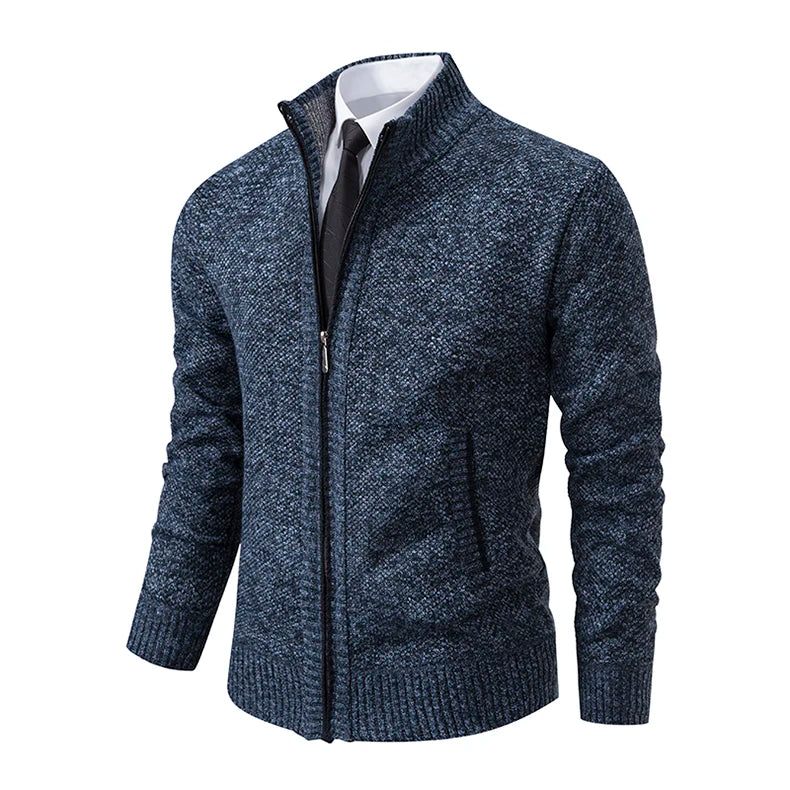 VIGORATTI™ Men's Fleece Stand Collar Cardigan