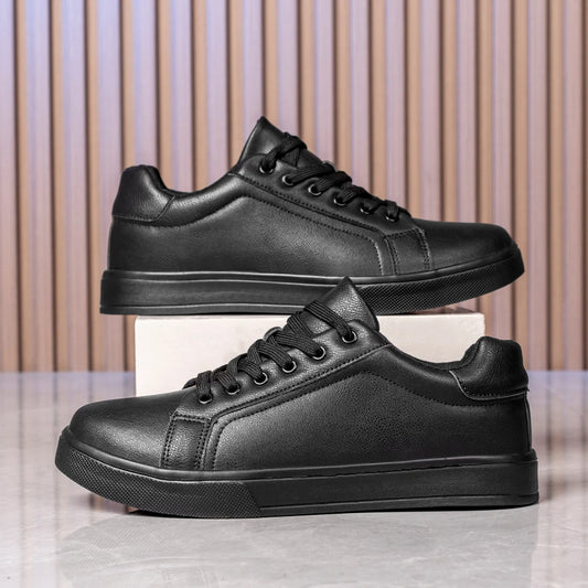 Vigoratt Motion™ – Men's Leather Casual Sneakers – Breathable Non-Slip Vulcanized Shoes